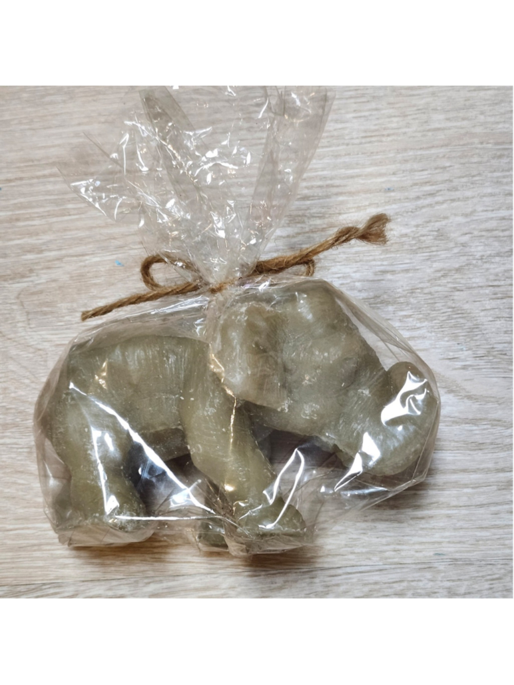 Elephant wax candle 6" by 3"